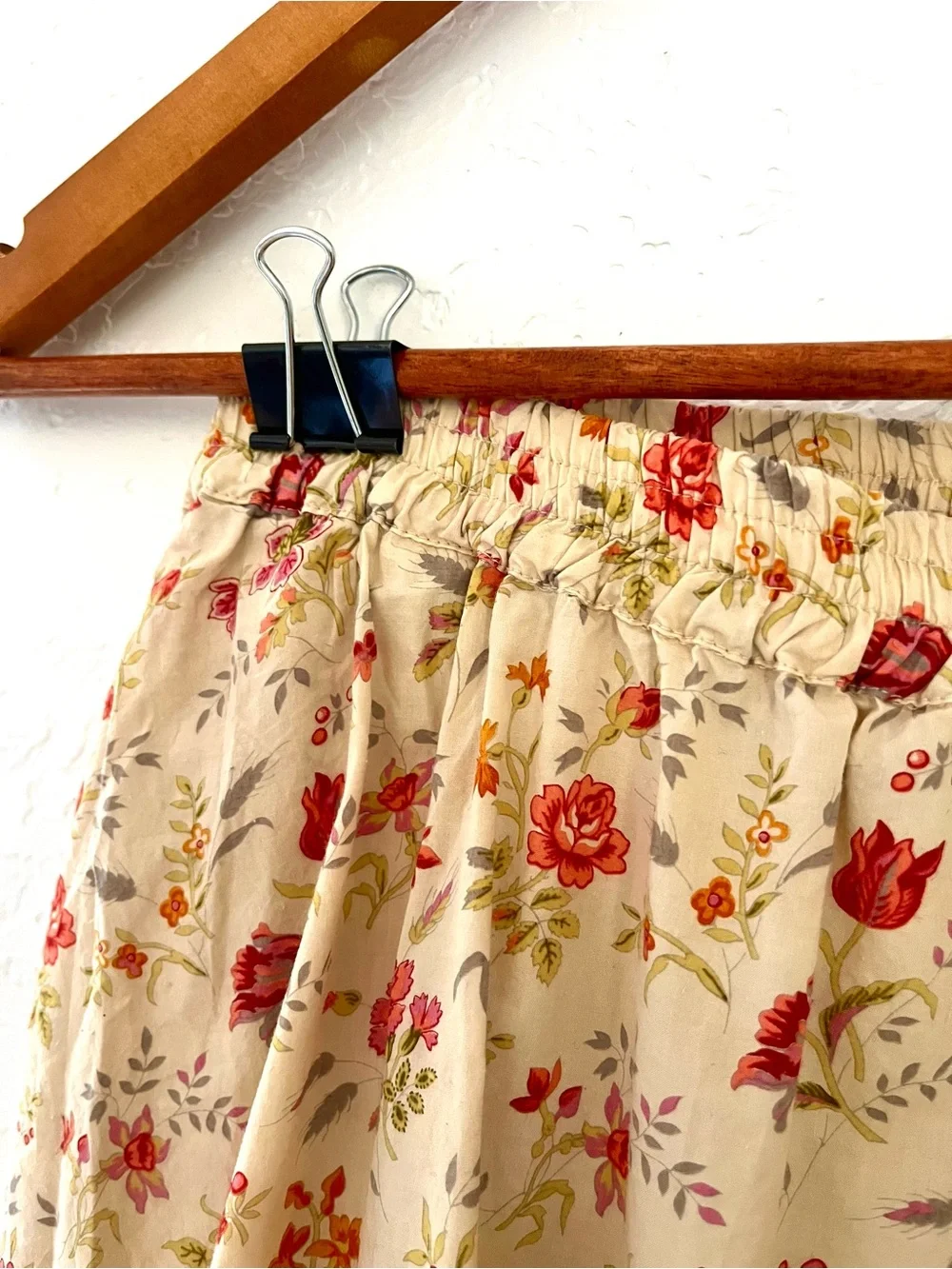 Eskandar Floral Midi Skirt